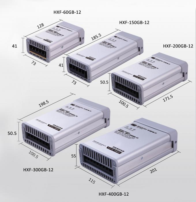 Wodoodporny zasilacz LED IP62 12V 150W 12,5A Sterownik LED o stałym napięciu 3